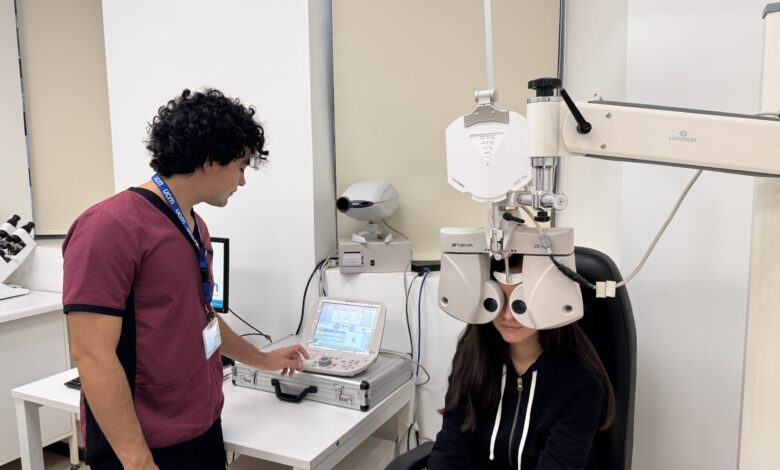 Examen visual realizado en la UCM